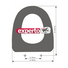 Крышка сидение для унитаза Sangra Boreal анналог soft close