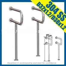 Поручень опорный для умывальников и унитазов стационарный gb-03