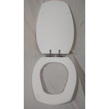 Комплект крышки - сиденья, Белого цвета. Ромбовидной формы