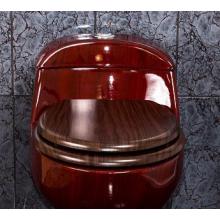 Комплект крышки - сиденья из Дуба для унитаза моноблока