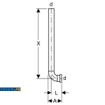 Geberit 119.704.16.1 патрубок смыва