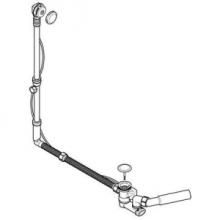 Слив-перелив для ванны удлиненный Geberit 150.525.21.1 полу-автомат хром