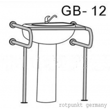 Поручень опора ограждение для умывальника, для инвалидов gb-12